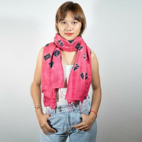 Our Beloved- Pink Handwoven Silk Khmer Traditional